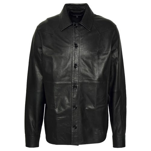 leather overshirts