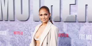 jennifer lopez at the premiere of her film the mother in los angeles, california, on may 10, 2023