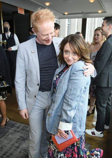 new york, new york   may 24 jesse tyler ferguson and rachel dratch attend the 75th annual tony awards nominees' luncheon at the rainbow room on may 24, 2022 in new york city photo by jenny andersongetty images for tony awards productions