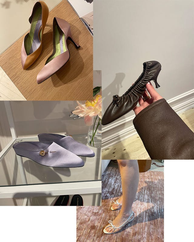 collection of womens shoes featuring various styles and colors