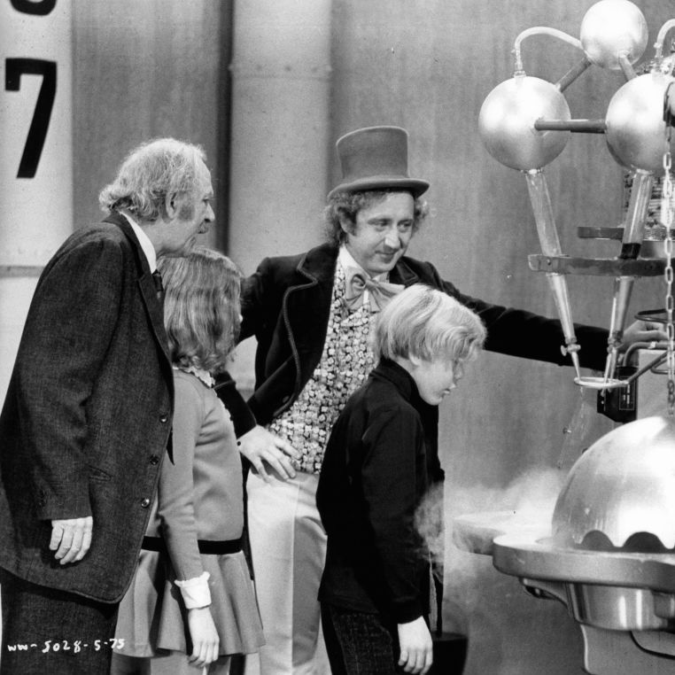 jack albertson and gene wilder in 'willy wonka  the chocolate factory'