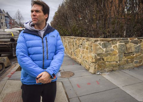 Jack Burkman, the lobbyist who has put a sizable donation to solve the murder of Seth Rich, canvasses the neighborhood of the murder in Washington, DC.