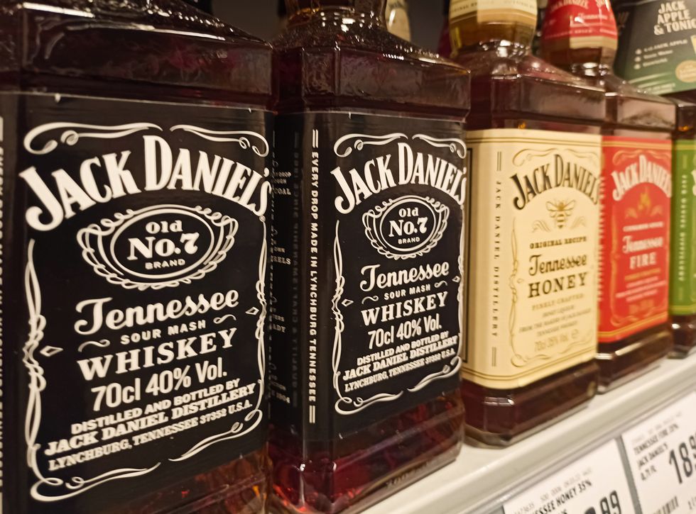 jack daniels bourbon whisky seen at rewe supermarket