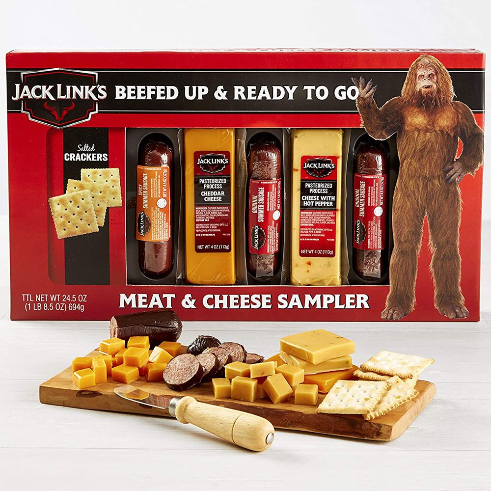 jack link's beefed up  ready to go meat  cheese sampler