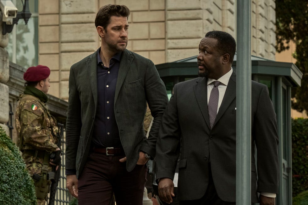 john krasinski jack ryan, wendell pierce james greer