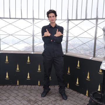 jack schlossberg visits the empire state building to celebrate national voter registration day in partnership with vote.org