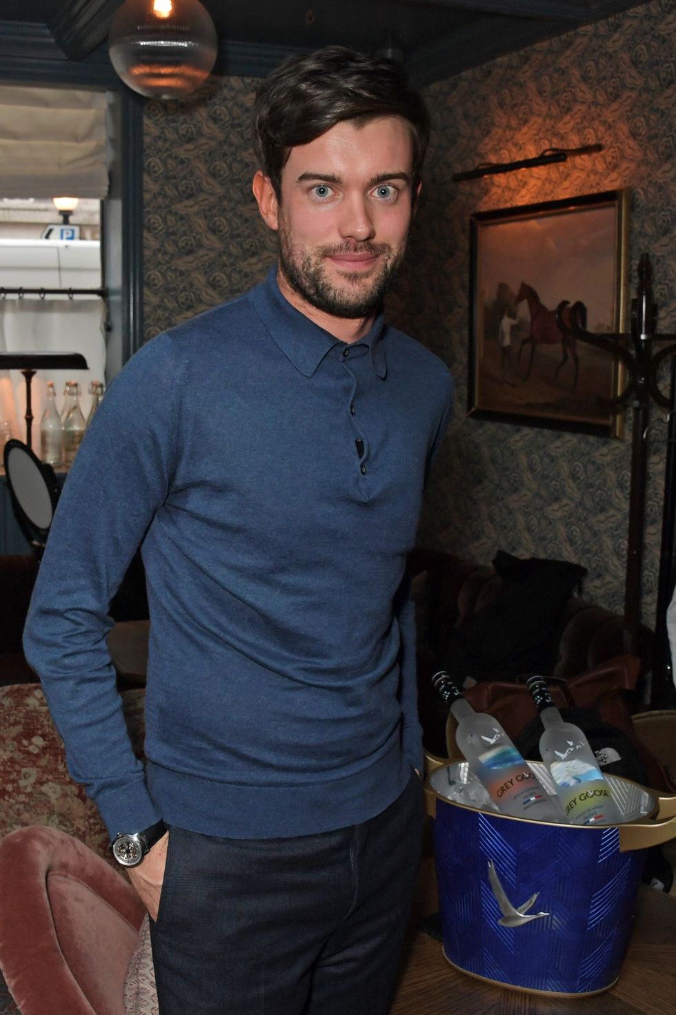 jack whitehall and clara amfo at the launch of grey goose's new brand platform live victoriously