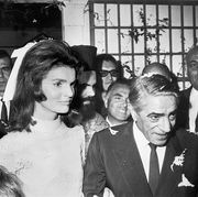 Jacquline Kennedy Onassis and Aristotle Onassis wedding