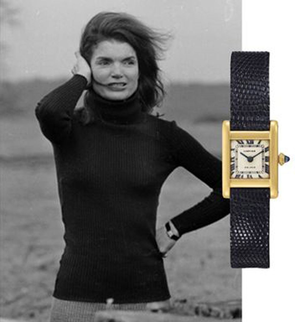 ジャクリーン・ケネディが愛用したカルティエの腕時計「タンク」
