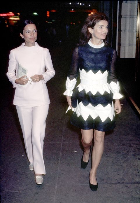 Jackie Kennedy Onassis and Lee Radziwill in 1971