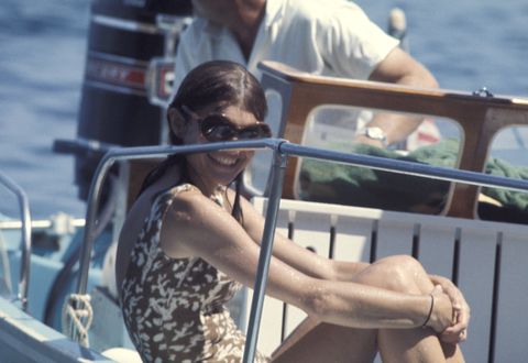 jackie kennedy and aristotle onassis off the isle of skorpios   august 25, 1970