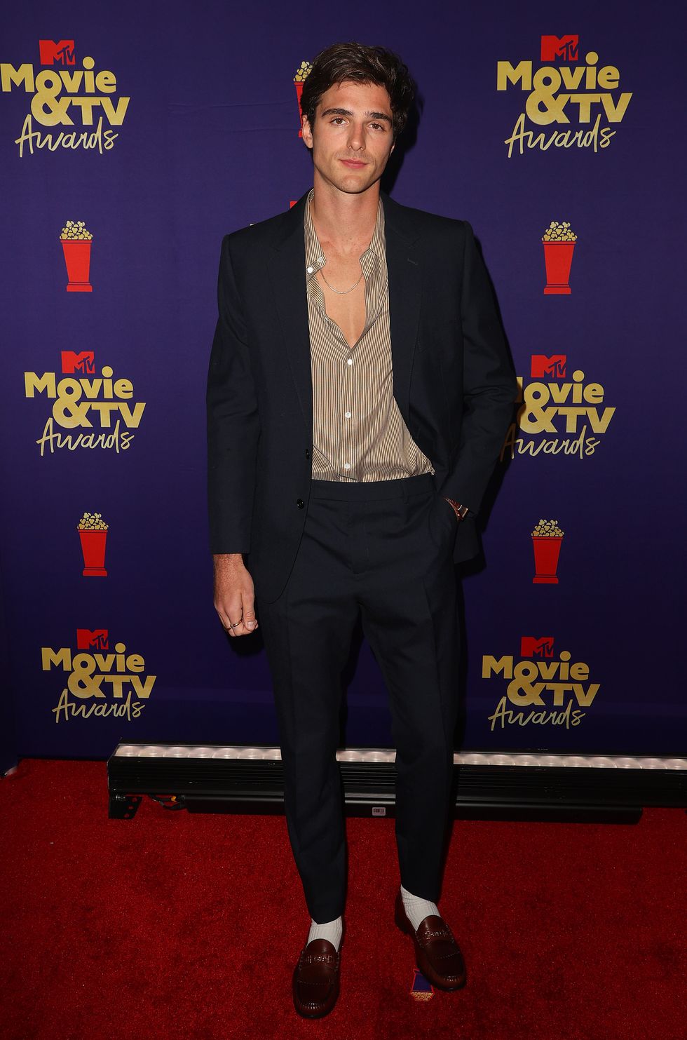 los angeles, california may 16 jacob elordi poses backstage during the 2021 mtv movie tv awards at the hollywood palladium on may 16, 2021 in los angeles, california photo by kevin winter2021 mtv movie and tv awardsgetty images for mtvviacomcbs