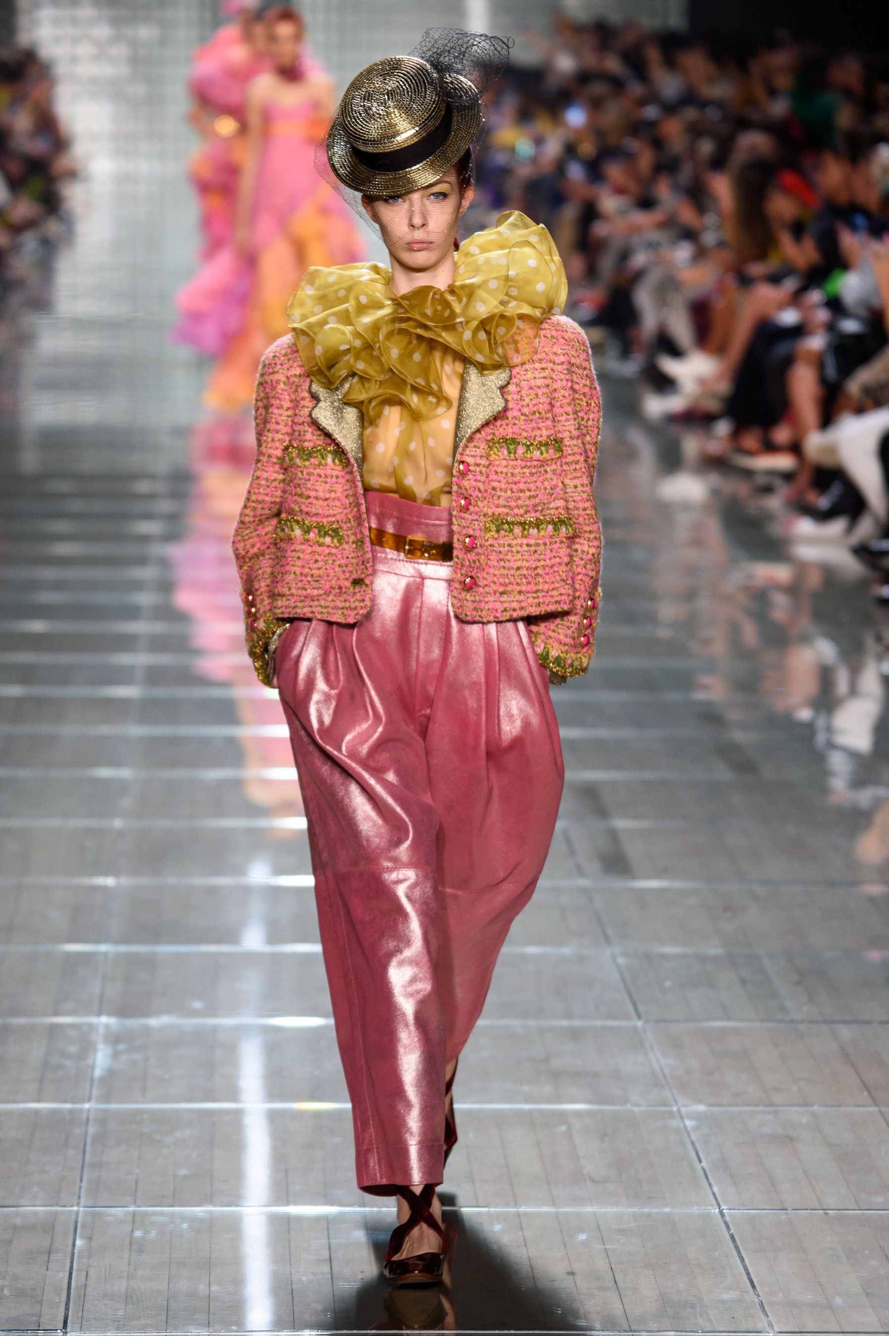 2019ss【RUNWAY MARC JACOBS】フリルとリボントップス トップス