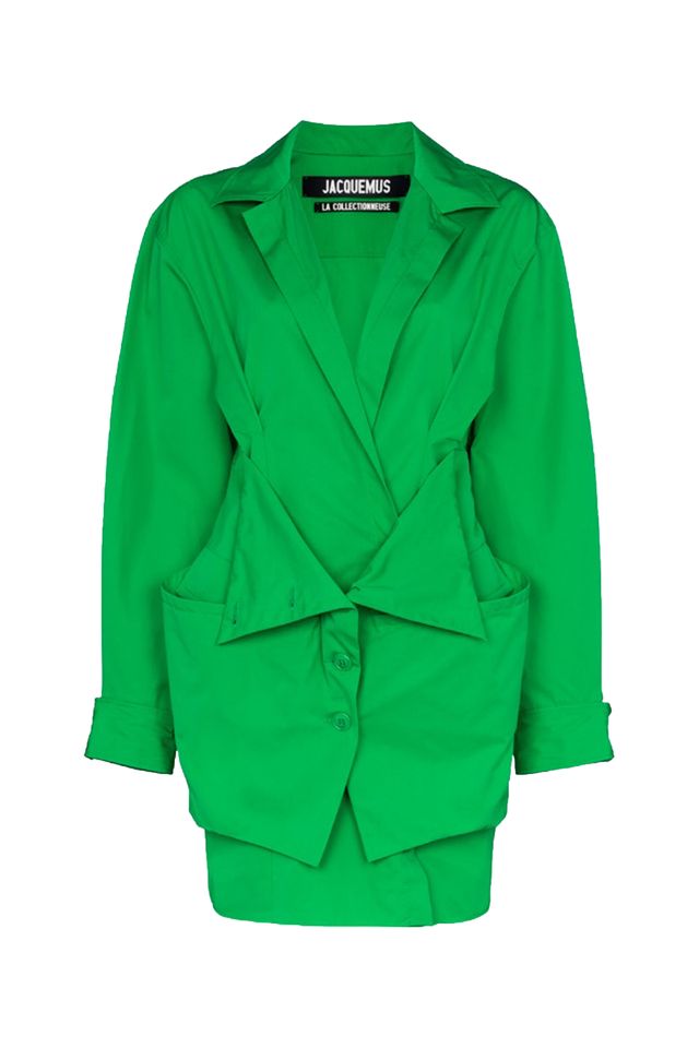 Clothing, Green, Outerwear, Sleeve, Jacket, Top, Blazer, Coat, 