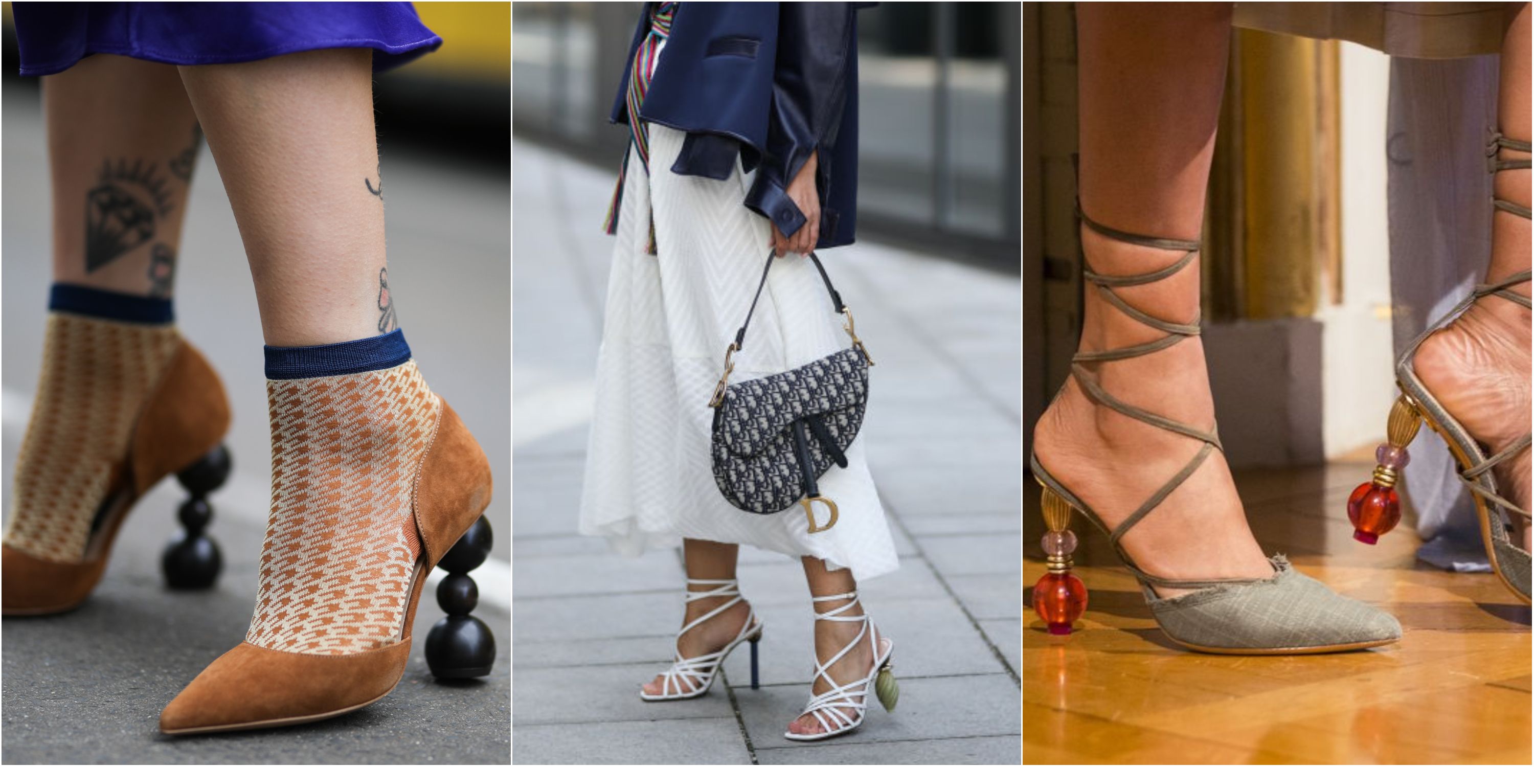 Zapatos geométricos, la tendencia 'joya' que elevará todos tus básicos - Tacones formas geométricas, la tendencia pisa fuerte