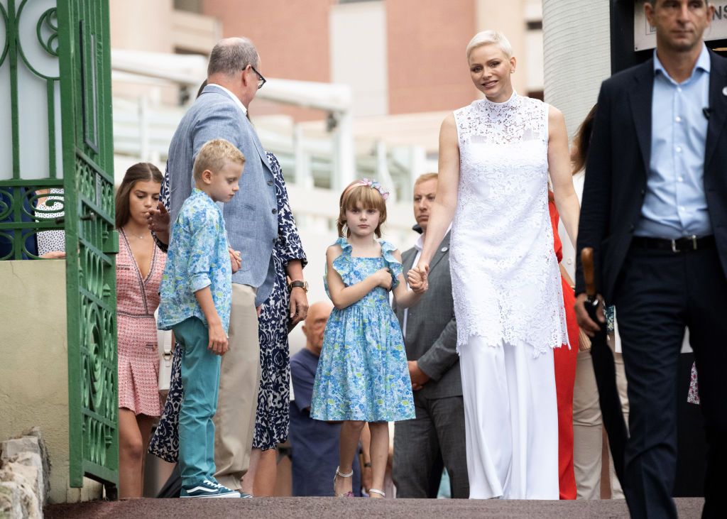 Princess Charlene Wears Louis Vuitton in The Princely Family's