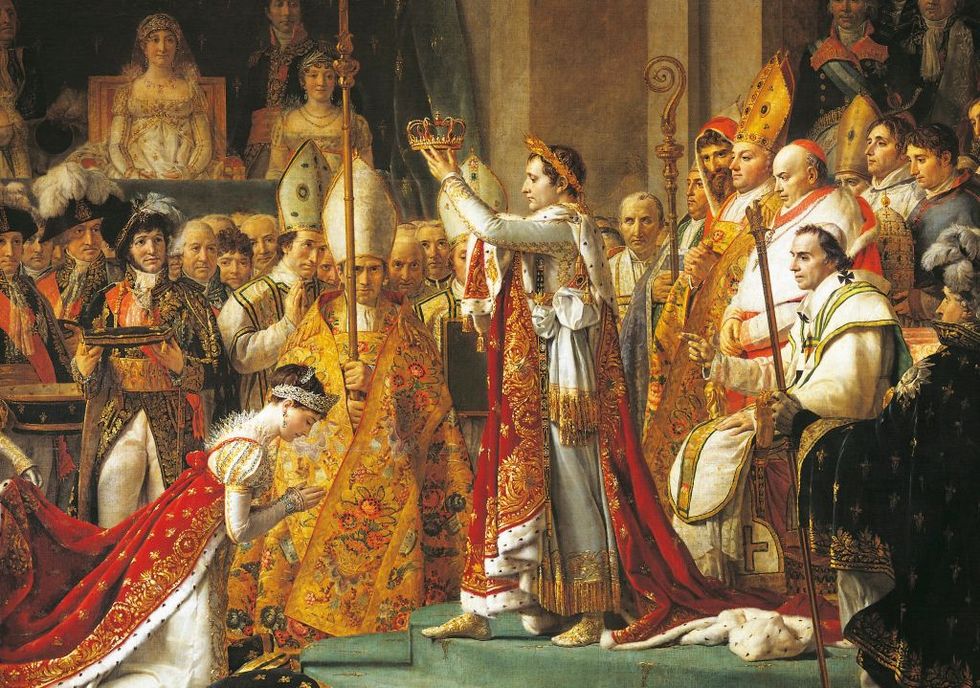 france, paris, the coronation of empress josephine by napoleon i at notre dame