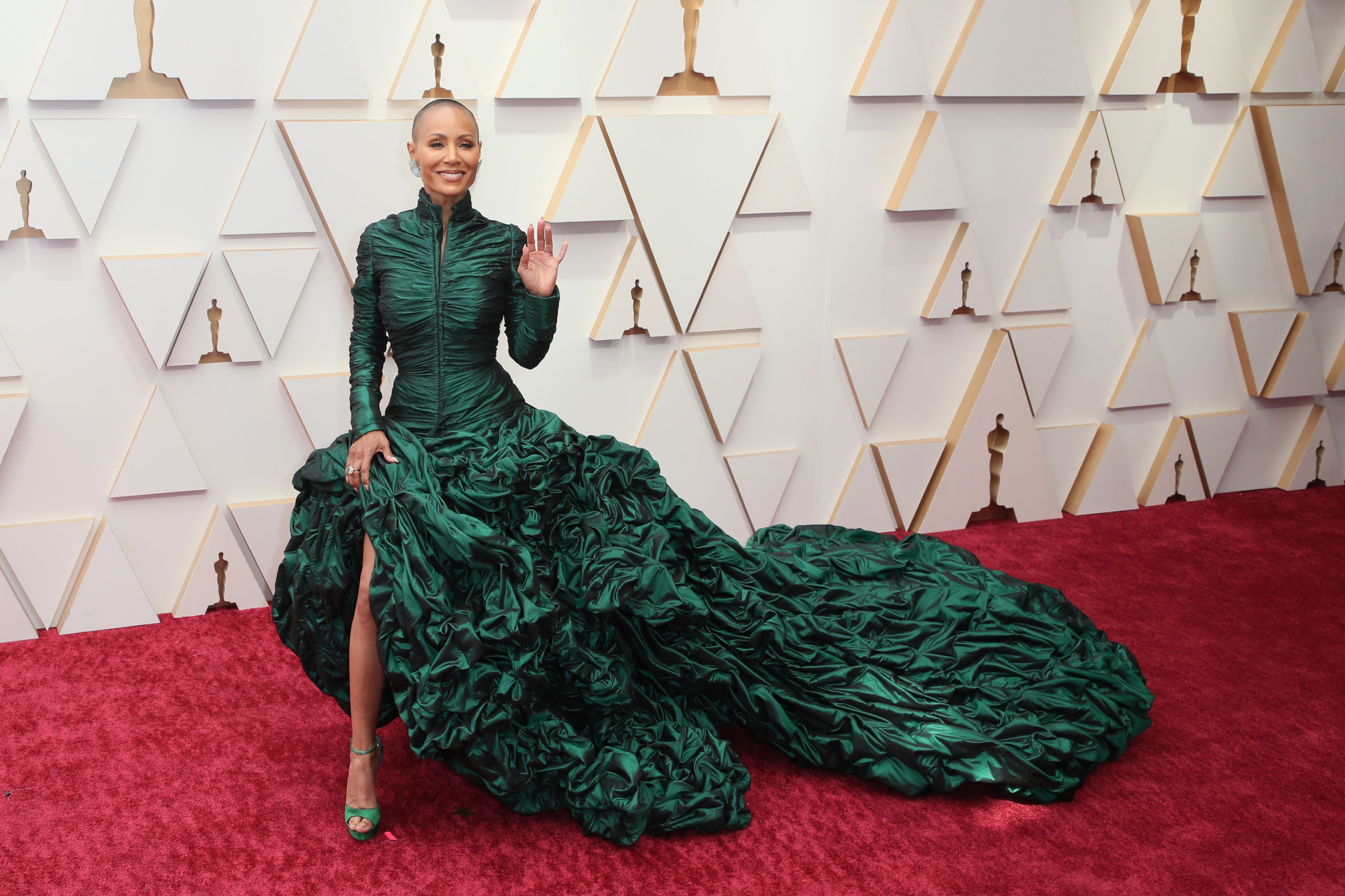 Jada Pinkett Smith's green Jean Paul Gaultier Oscars dress