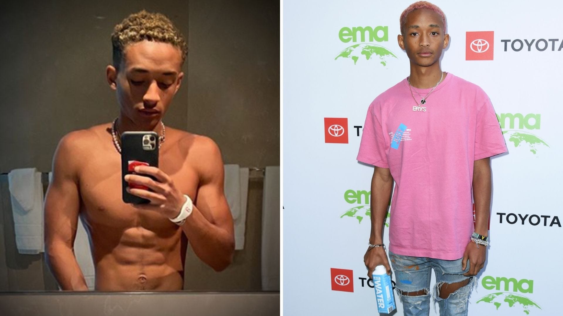 El espectacular cambio físico de Jaden Smith, el hijo de Will Smith