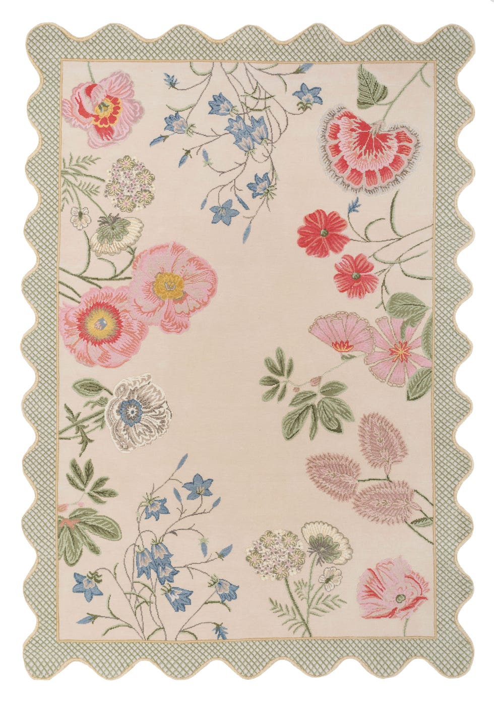 flowery rug