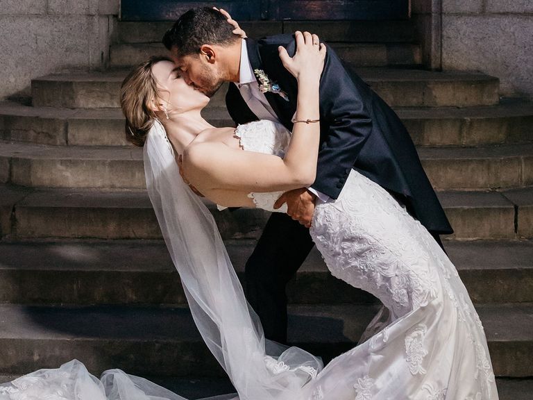 Hannah Winterbourne and Jake Graf's wedding picture