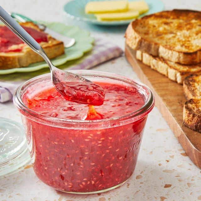 Raspberry Freezer Jam - The Toasty Kitchen