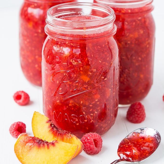jam recipes raspberry peach jam