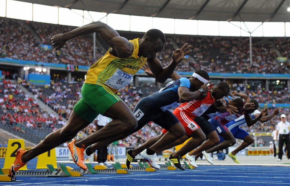 jamaica's usain bolt l competes in the