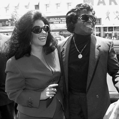 James Brown and wife Adrienne promote his new line of cookie