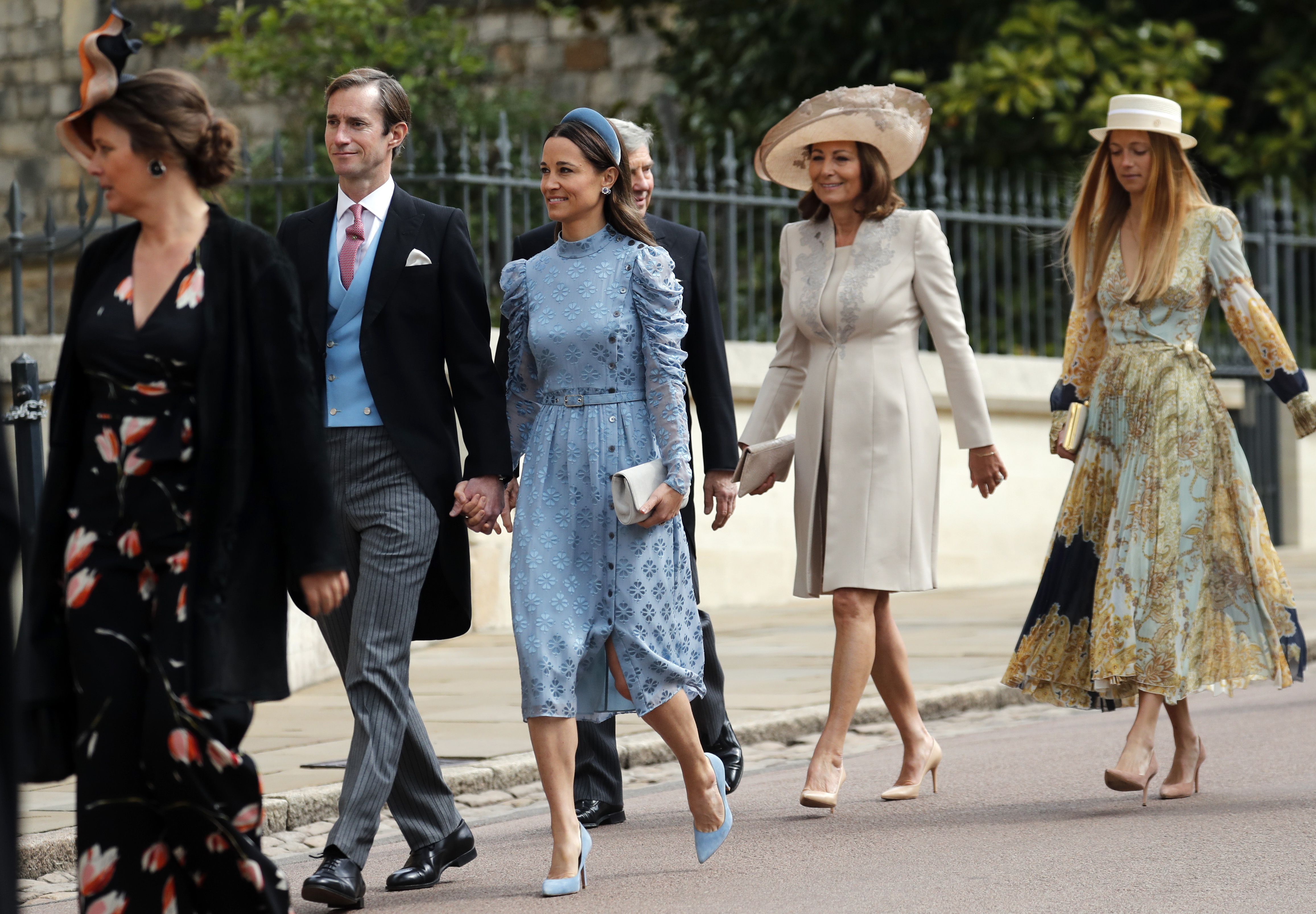 Pippa Middleton Looked Elegant in a Blue Dress at Lady Gabriella Windsor's  Wedding