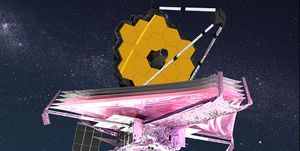 james webb space telescope illustration in space