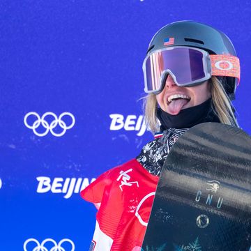 beijing, china   february 06    jamie anderson of the united states after missing out on a medal place during the snowboard slopestyle final for women at genting snow park during the winter olympic games on february 6th, 2022 in zhangjiakou, china  photo by tim claytoncorbis via getty images