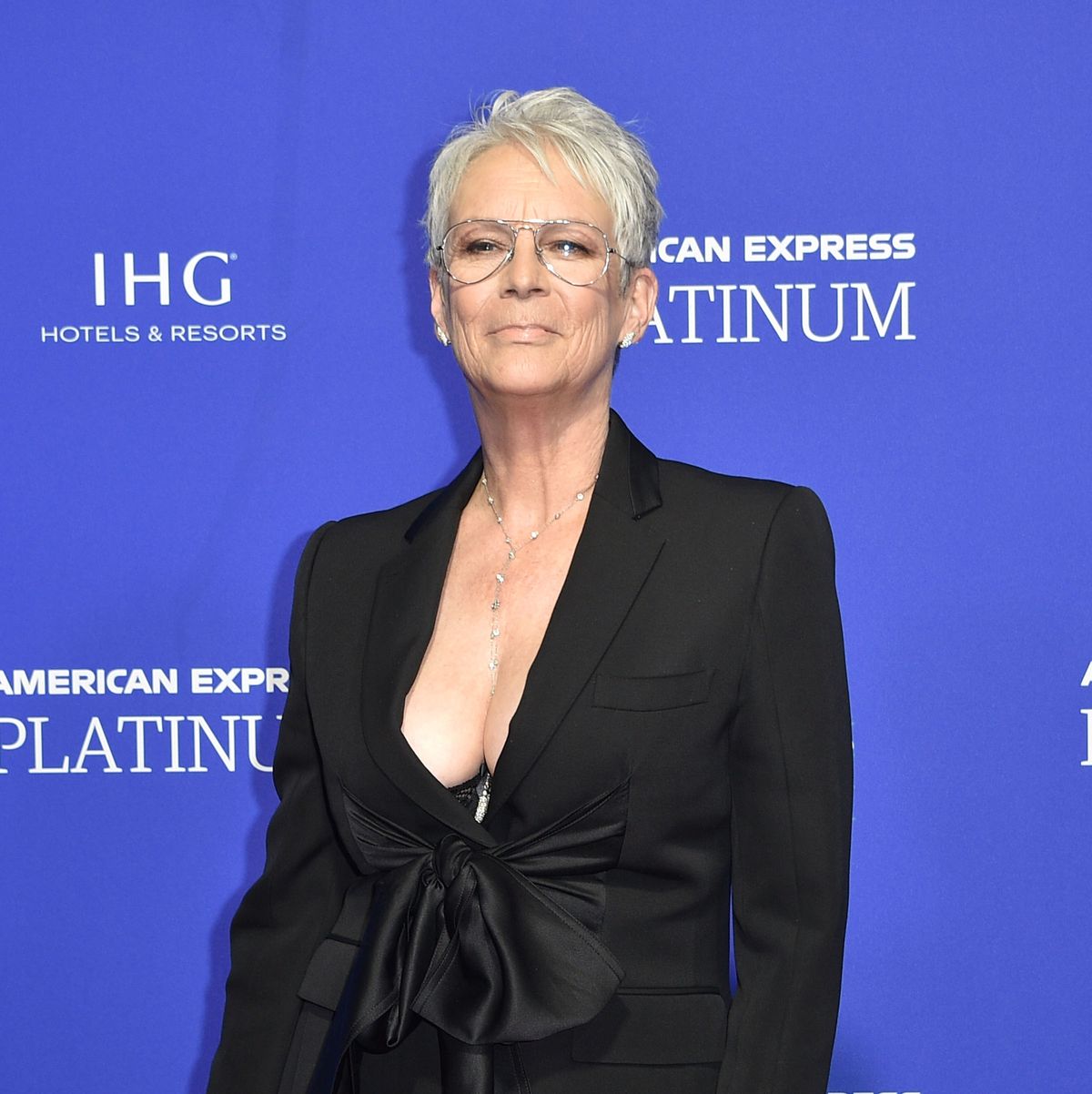 Jamie Lee Curtis, 64, Rocks Plunging Blazer and Lace in New IG