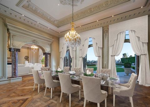story from jam press california palacepictured a dining arealuxury property compared to versailles goes on market for $295m – and your neighbours will include prince harry and meghan marklea mansion labelled as the californian 'palace of versailles' is up for grabs   and you'll have a bunch of celebrity neighbours including harry and meghanthe chateau style estate is situated in the birnam wood community, in montecito, near santa monica, a place popular with stars including the royal couple, oprah, ellen degeneres and adam levinethe stunning five bedroom, 10 bath mansion spans 12,000 square feet and sits on two manicured acresfilled with rare and luxurious features, the home boasts imported french marble on the kitchen countertops and throughout the estate, as well as gold bathroom fixtures and historic chandeliersthe brickwork comes from italy and the marble alone is worth millions of dollarsthe woodwork design and craftsmanship of the lower level large closets were inspired by the movie titanicother unique features include a swiss bank vault in the butler's pantry to protect any valuable kitchenware, and an underground tunnel leading to a cellar that can accommodate 200 bottles of wineyou'll also find plenty of places to wind down and relax, with a full service bar, spacious home gym, sauna, steam room, swimming pool, putting green and plans to create an impressive theatre roomoutside, a 1,000 year old carrara fountain enriches a formal garden with roses patented exclusively to the property itselfthe close knit community provides the highest level of privacy with a full time security service and two gatesand when you want to explore the area, the french chateau style estate is also a short distance from montecito upper village’s many luxury shops, fine dining locations, the famed butterfly beach, and the renowned celebrity studded miramar resort  the property also sits on the 14th hole of the birnam wood golf course with direct access to the links, where there are views of the pacific ocean, channel islands and santa ynez mountainsthe property is being marketed by berkshire hathaway luxury collection for offers in excess of $295 million £222 millionends