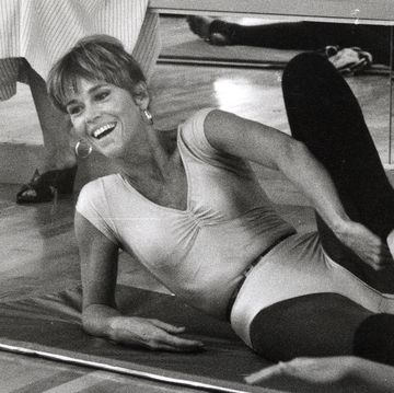jane fonda at opening of workout exercise gym september 13, 1979