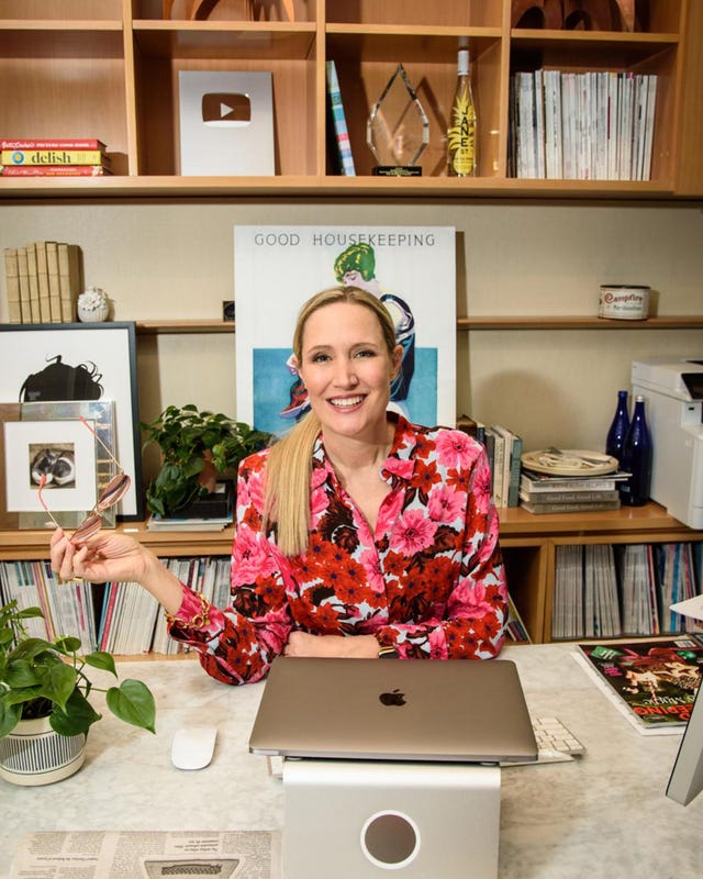 jane francisco at her office desk