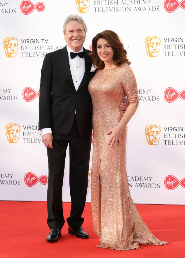 walter rothe and jane mcdonald attend the virgin tv british academy television awards at the royal festival hall on may 13, 2018 in london, england
