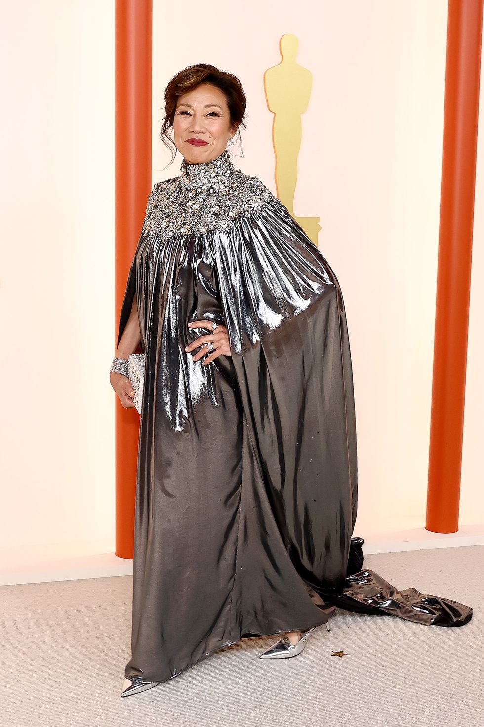 janet yang at the 95th annual academy awards arrivals