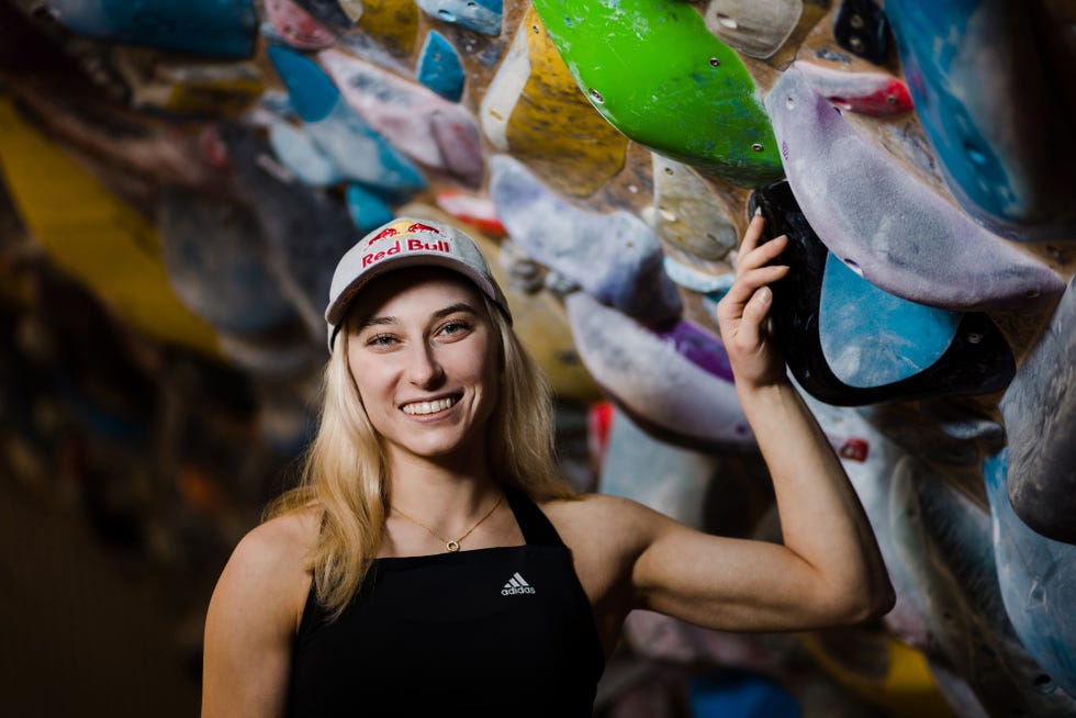 janja garnbret of slovenia at press conference and training of janja garnbret before isfc climbing season 2023, on april 6, 2022 in plezalna dvorana, verd, slovenia photo by matic klansek velej  sportida