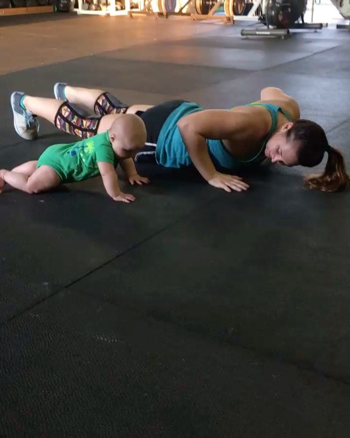 kids doing push ups