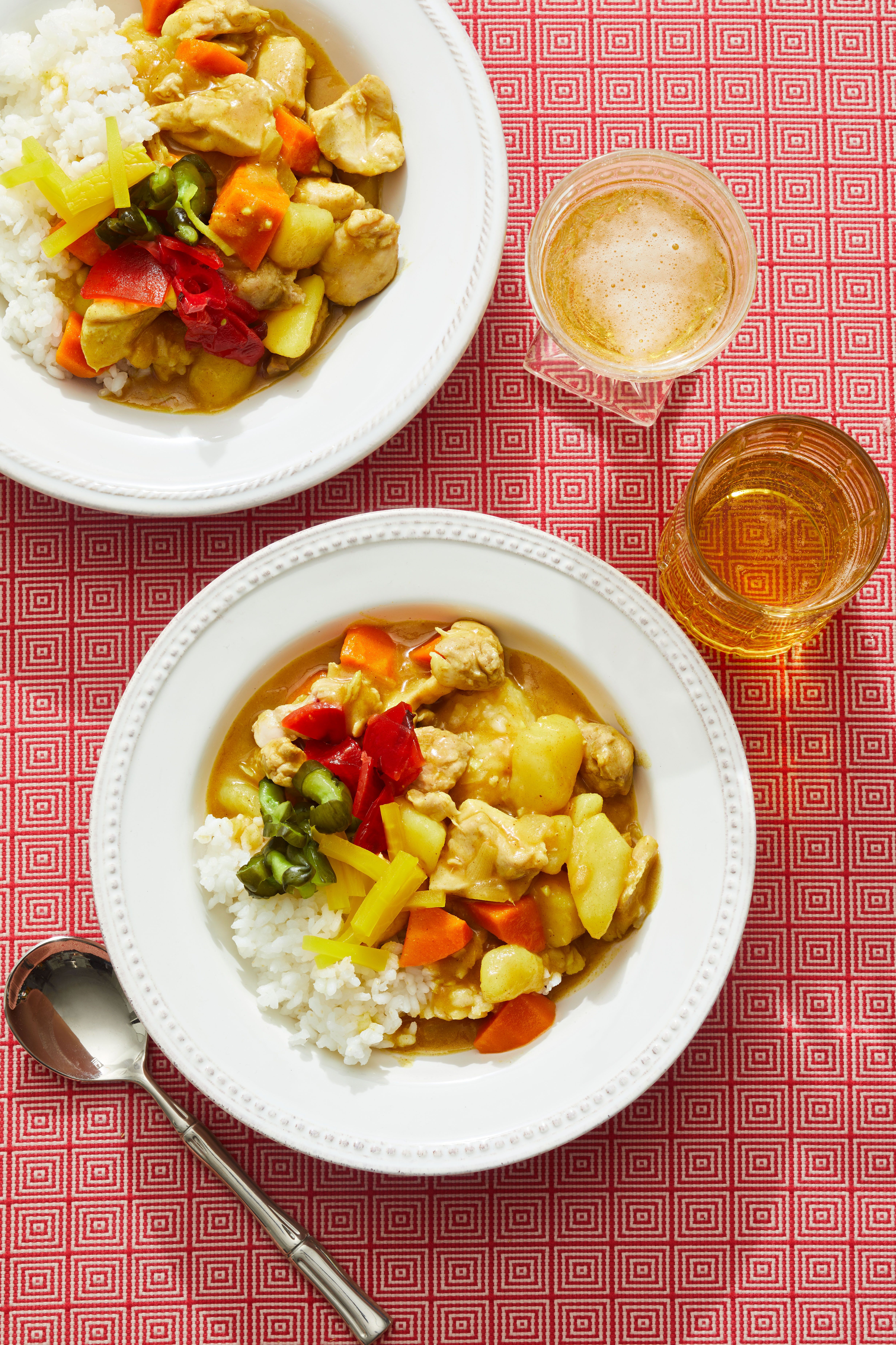 Japanese Mild Chicken Curry with S&B Golden Curry 