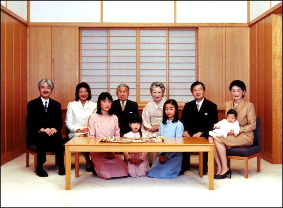 japanese emperor akihito attends the an in tokyo, japan on january 02, 2007