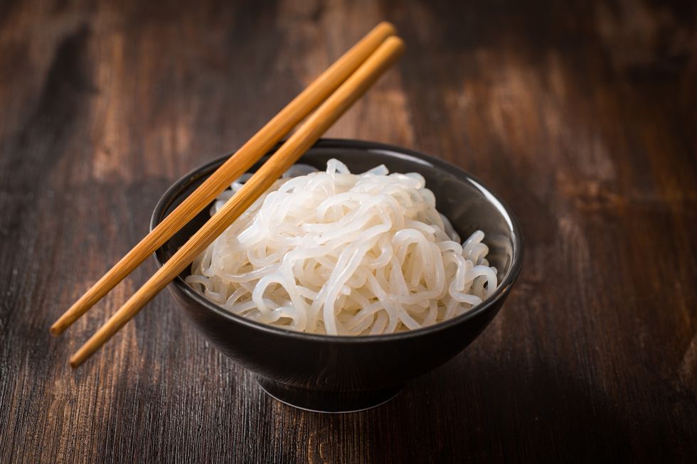 Japanese food - low carb Shirataki noodles (Konjac)
