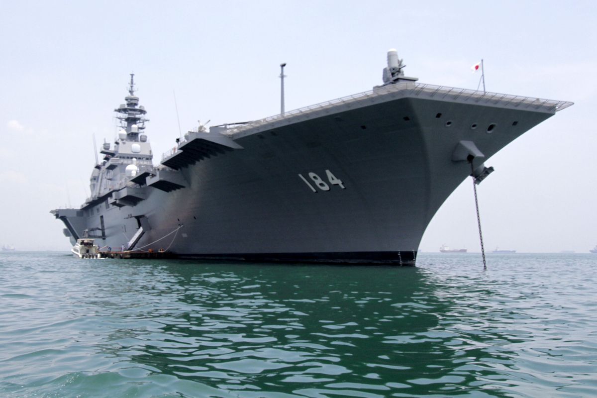 Japanese warships docked at Tanjung Priok Port