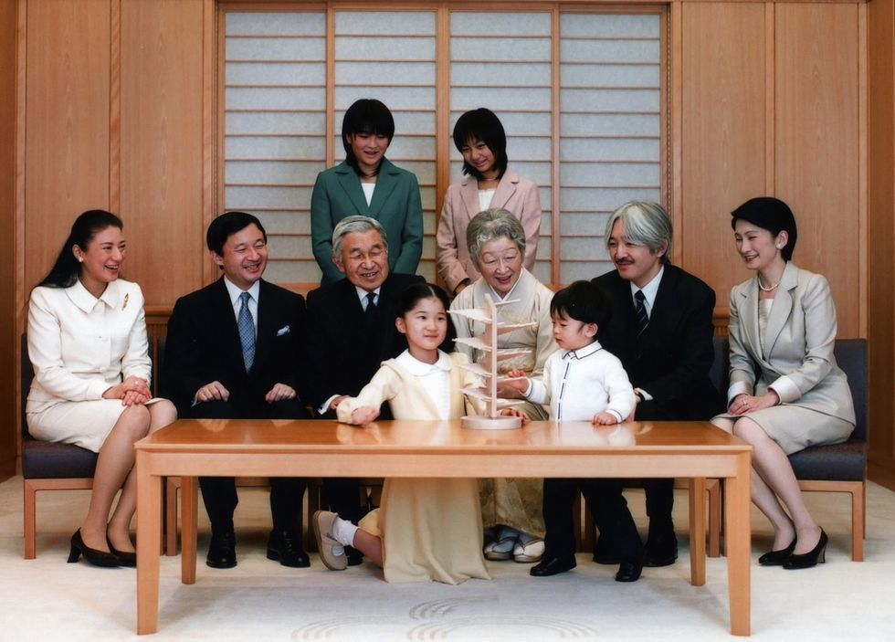 japanese royal family celebrate new year at the imperial palace in tokyo, japan on january 02, 2009