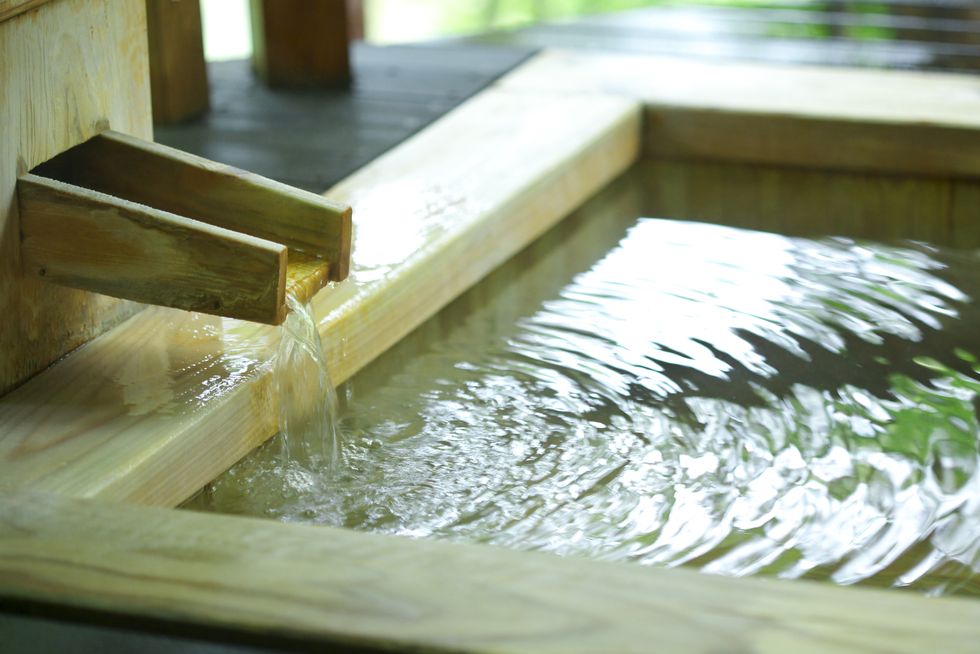 japanese style hot spring