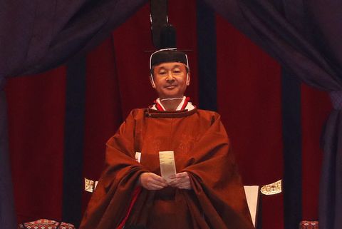 enthronement ceremony of emperor naruhito in japan
