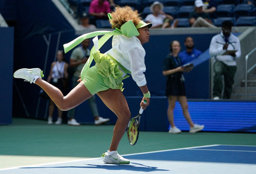 Naomi Osaka brings Girlhood and Brat Green to the US Open