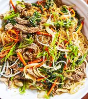 Dish, Food, Cuisine, Ingredient, Noodle, Chow mein, Japchae, Fried noodles, Produce, Chinese food, 