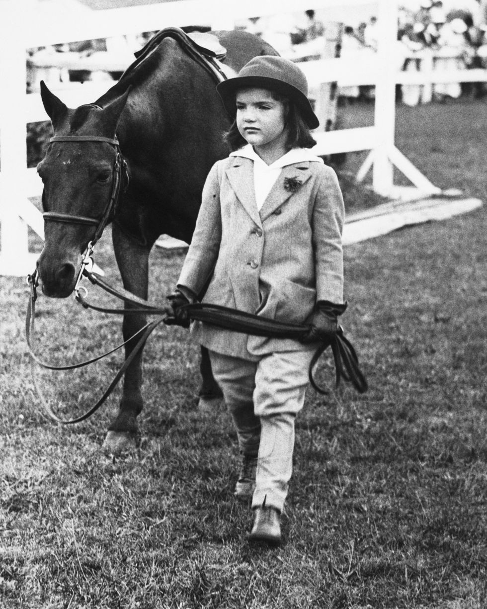 Jackie Bouvier Leading Pony